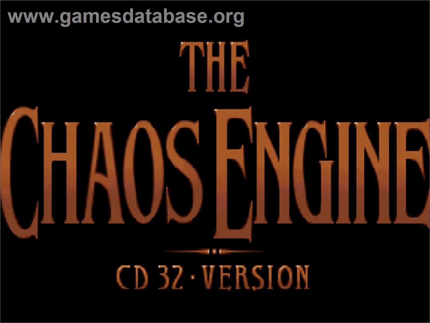 Chaos Engine - Commodore Amiga CD32 - Artwork - Title Screen