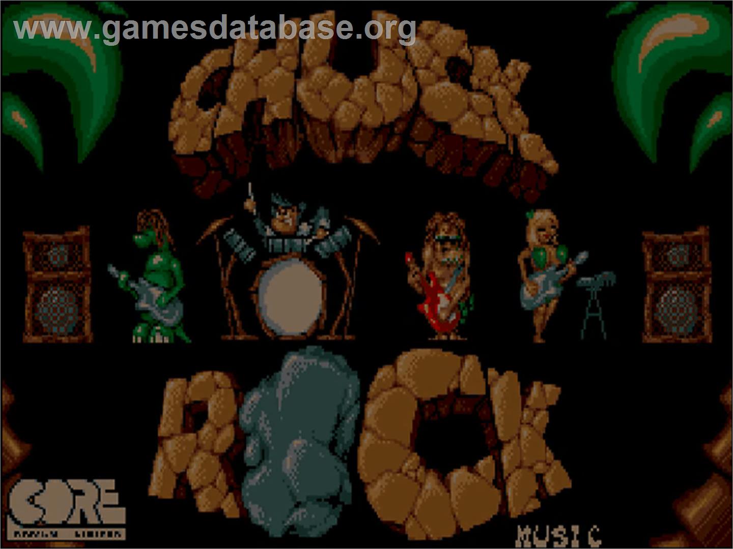 Chuck Rock - Commodore Amiga CD32 - Artwork - Title Screen