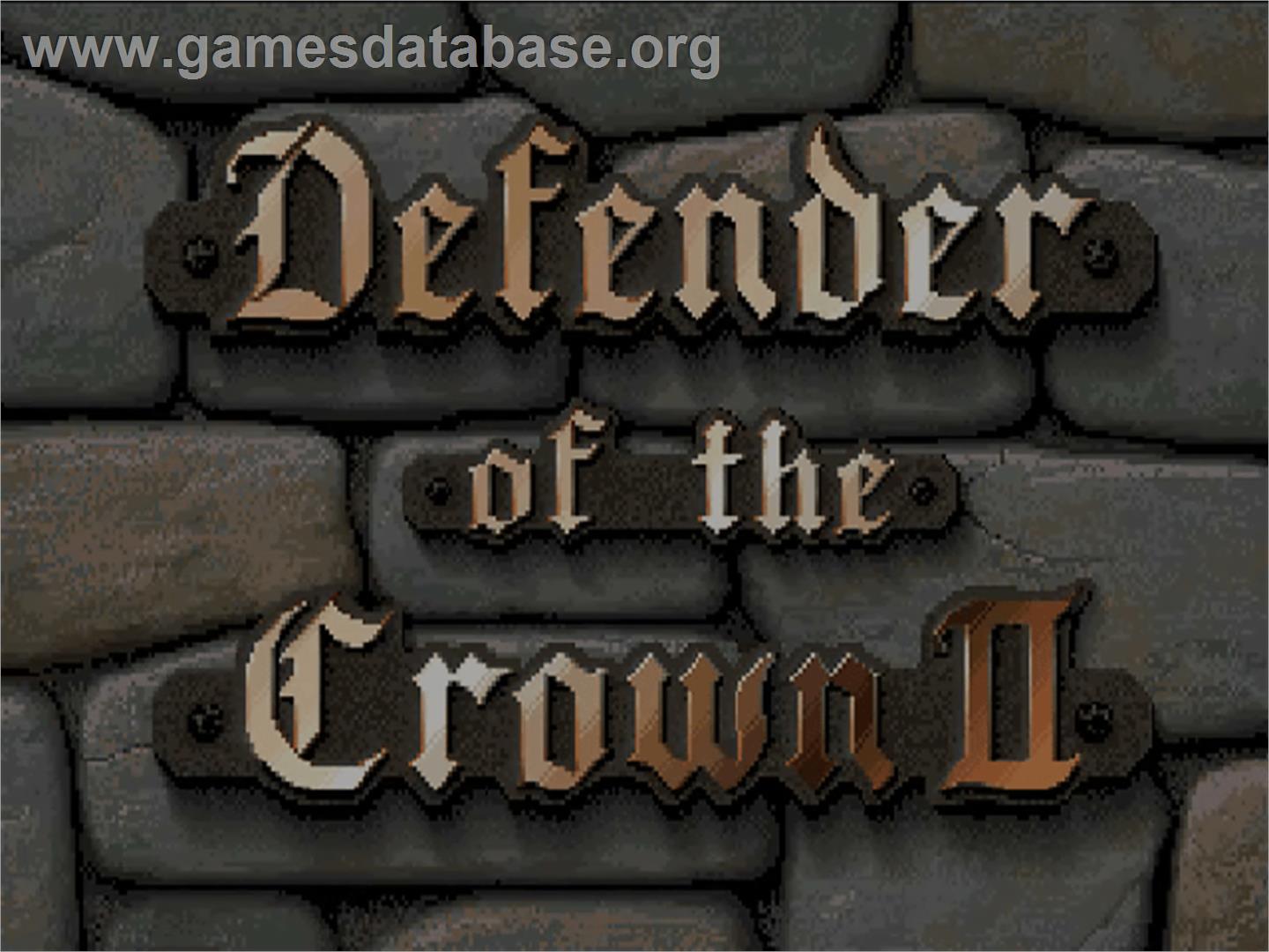 Defender Of The Crown 2 - Commodore Amiga CD32 - Artwork - Title Screen