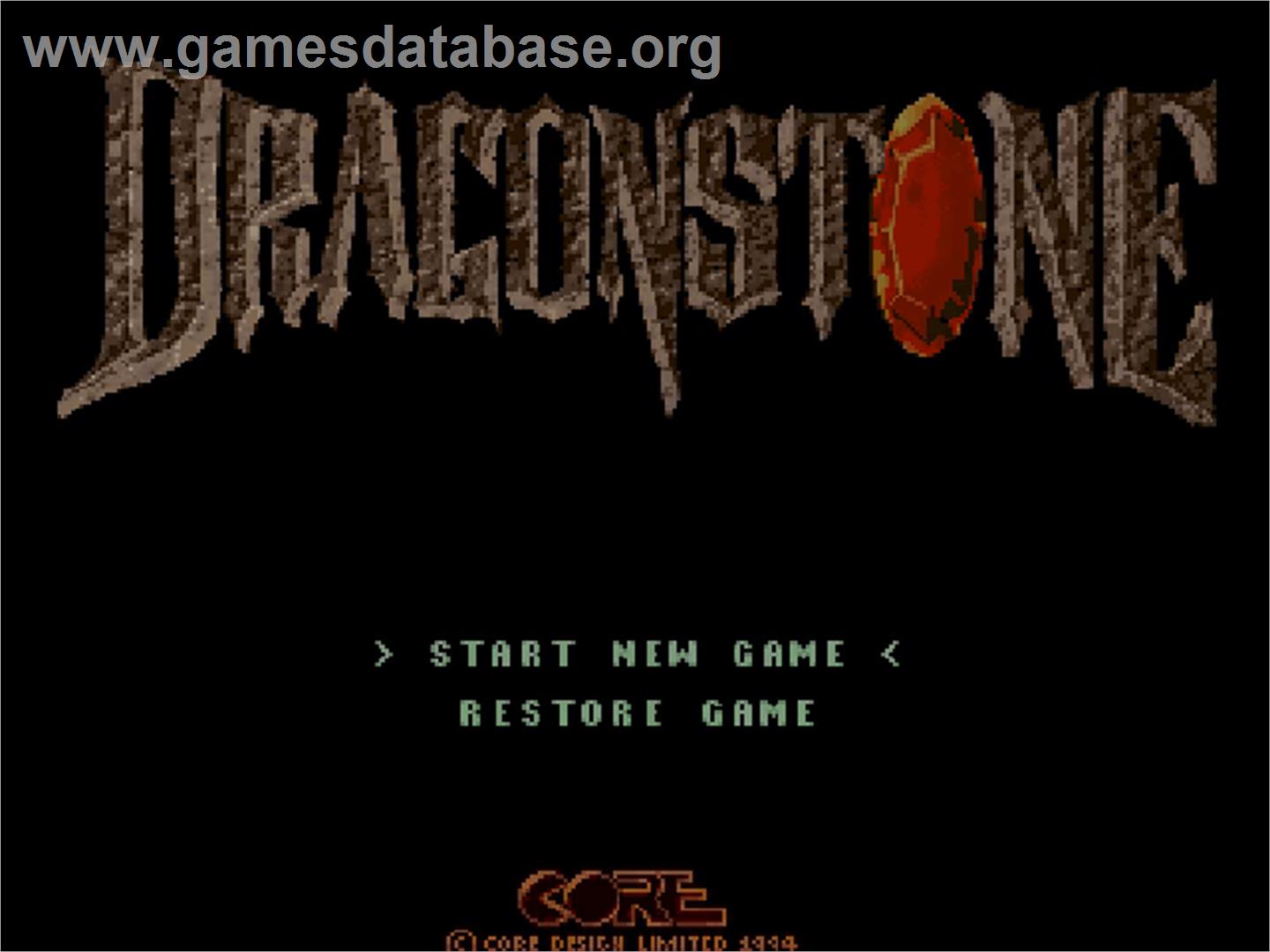 Dragonstone - Commodore Amiga CD32 - Artwork - Title Screen