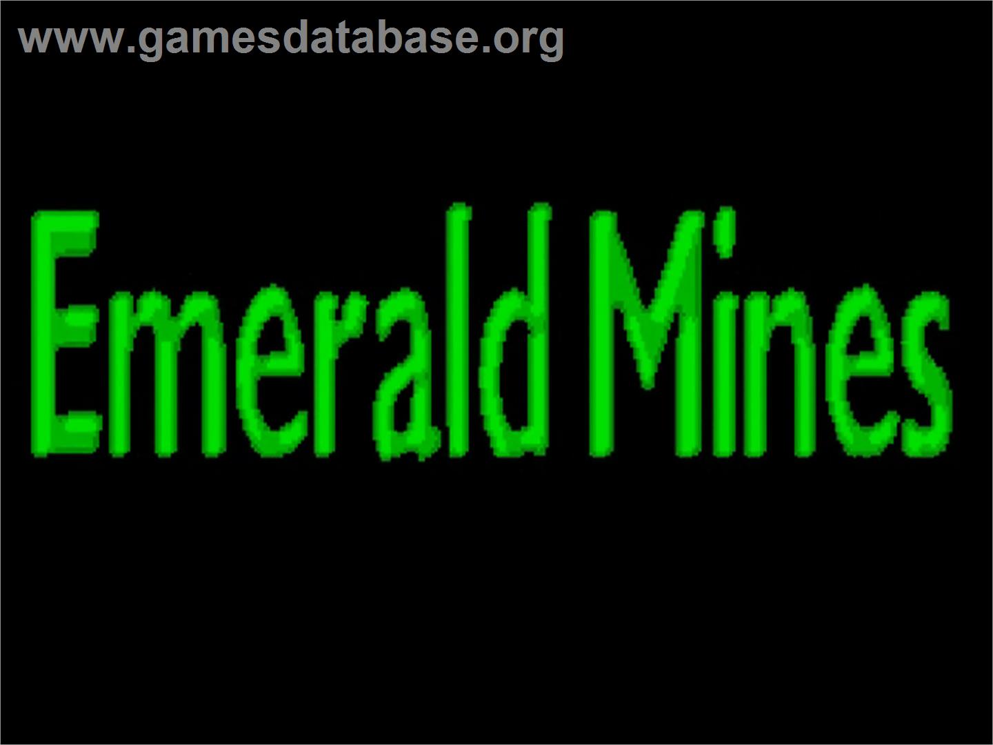Emerald Mines - Commodore Amiga CD32 - Artwork - Title Screen