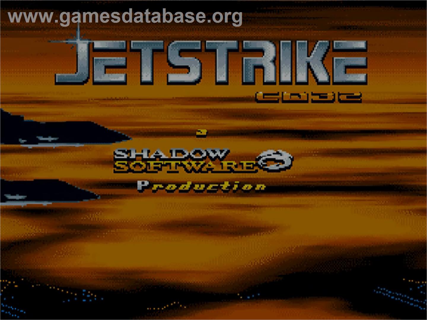Jetstrike - Commodore Amiga CD32 - Artwork - Title Screen