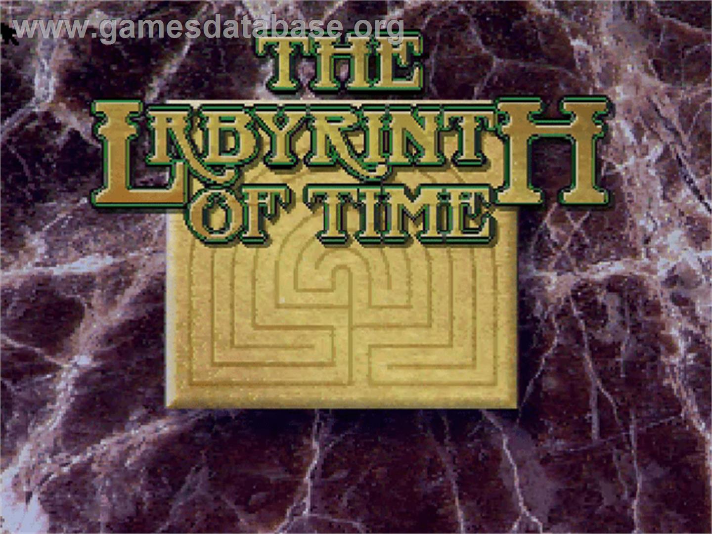 Labyrinth of Time - Commodore Amiga CD32 - Artwork - Title Screen