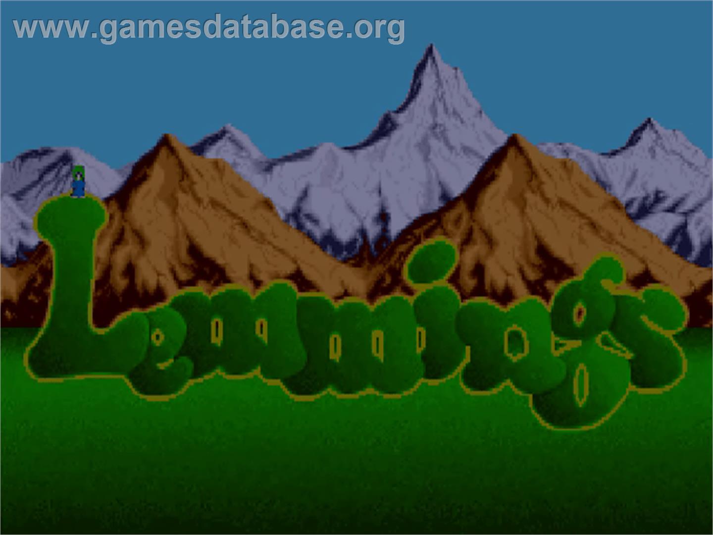 Lemmings - Commodore Amiga CD32 - Artwork - Title Screen