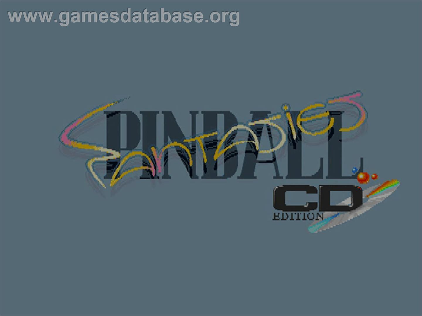 Pinball Fantasies - Commodore Amiga CD32 - Artwork - Title Screen
