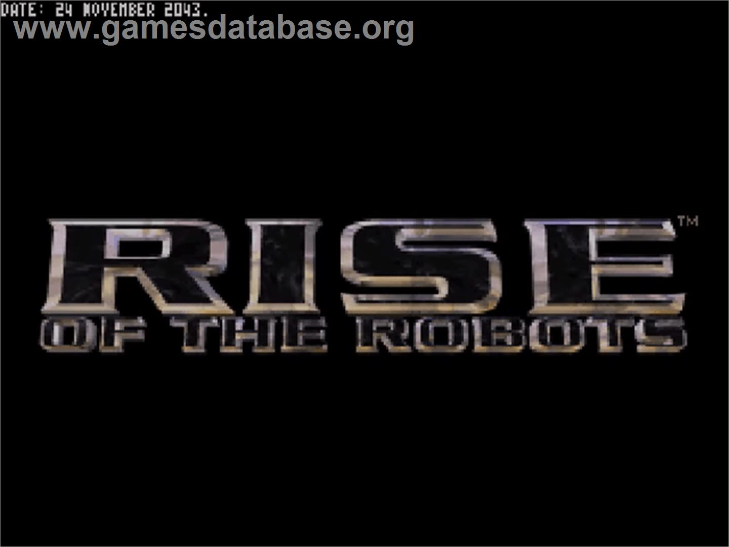 Rise Of The Robots - Commodore Amiga CD32 - Artwork - Title Screen