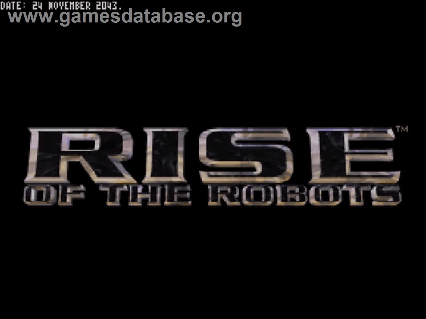 Rise of the Robots - Commodore Amiga CD32 - Artwork - Title Screen