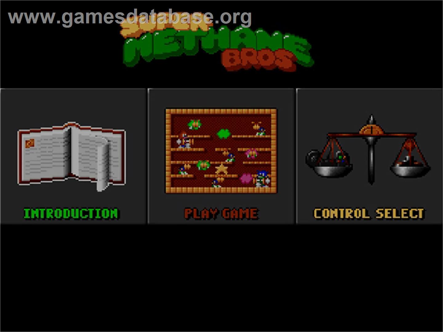 Super Methane Bros. - Commodore Amiga CD32 - Artwork - Title Screen
