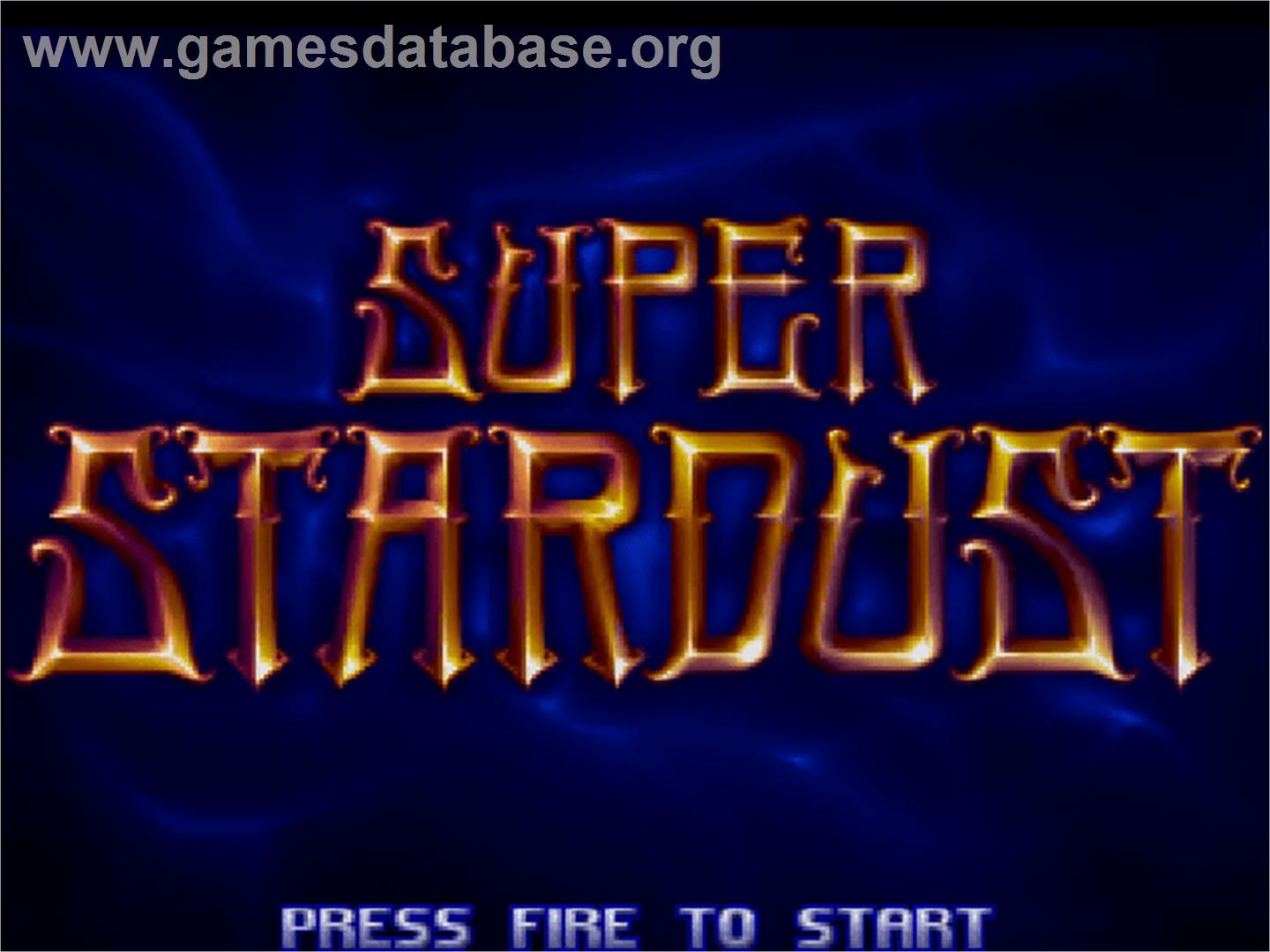 Super Stardust - Commodore Amiga CD32 - Artwork - Title Screen