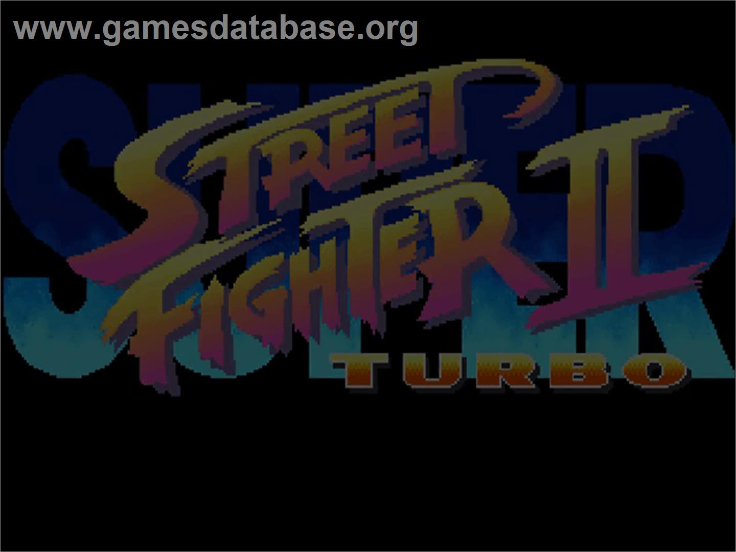 Super Street Fighter II Turbo - Commodore Amiga CD32 - Artwork - Title Screen