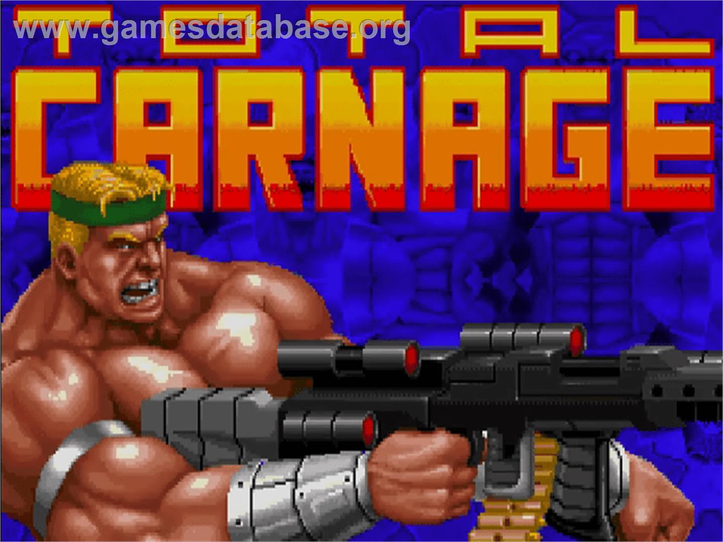 Total Carnage - Commodore Amiga CD32 - Artwork - Title Screen