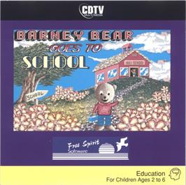 Box cover for Barney Bear Goes To School on the Commodore CDTV.
