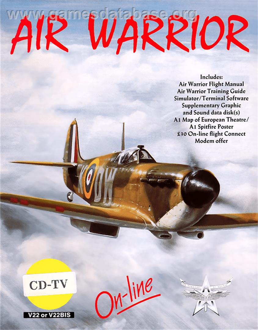 Air Warrior - Commodore CDTV - Artwork - Box