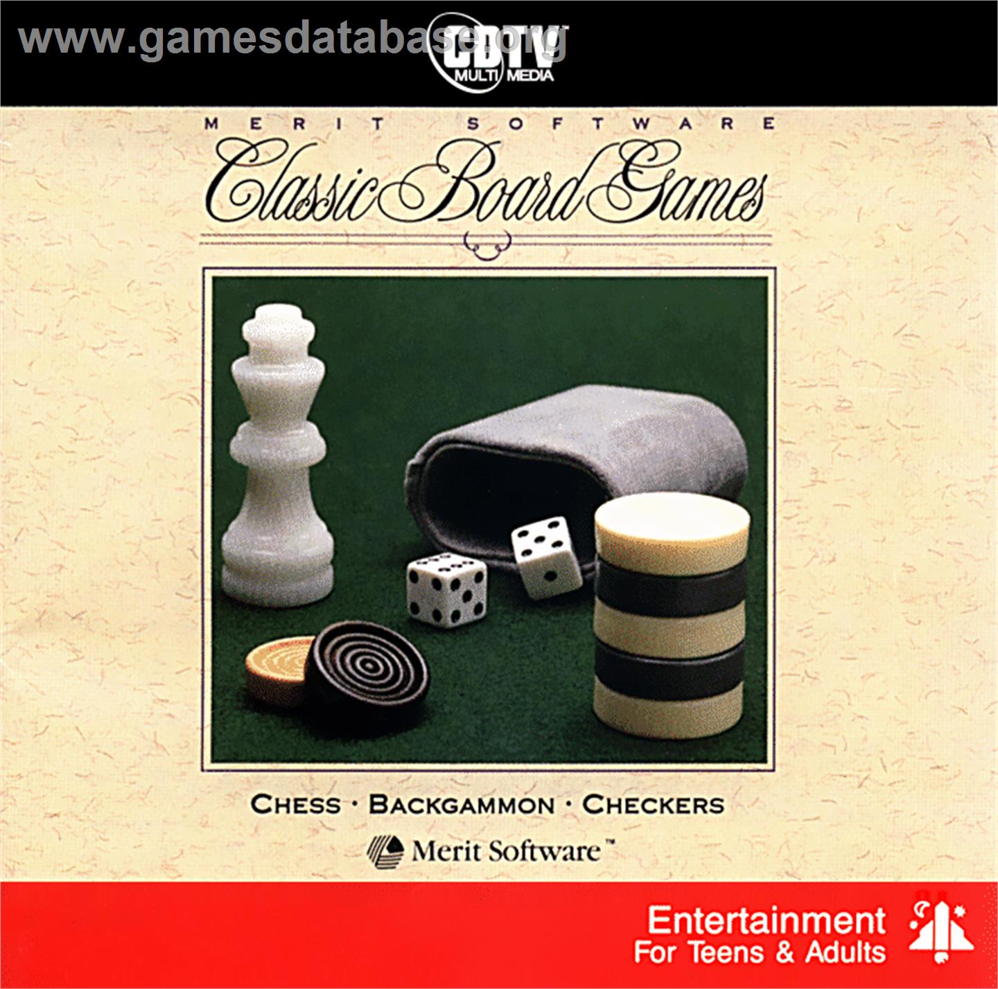 Classic Board Games - Commodore CDTV - Artwork - Box