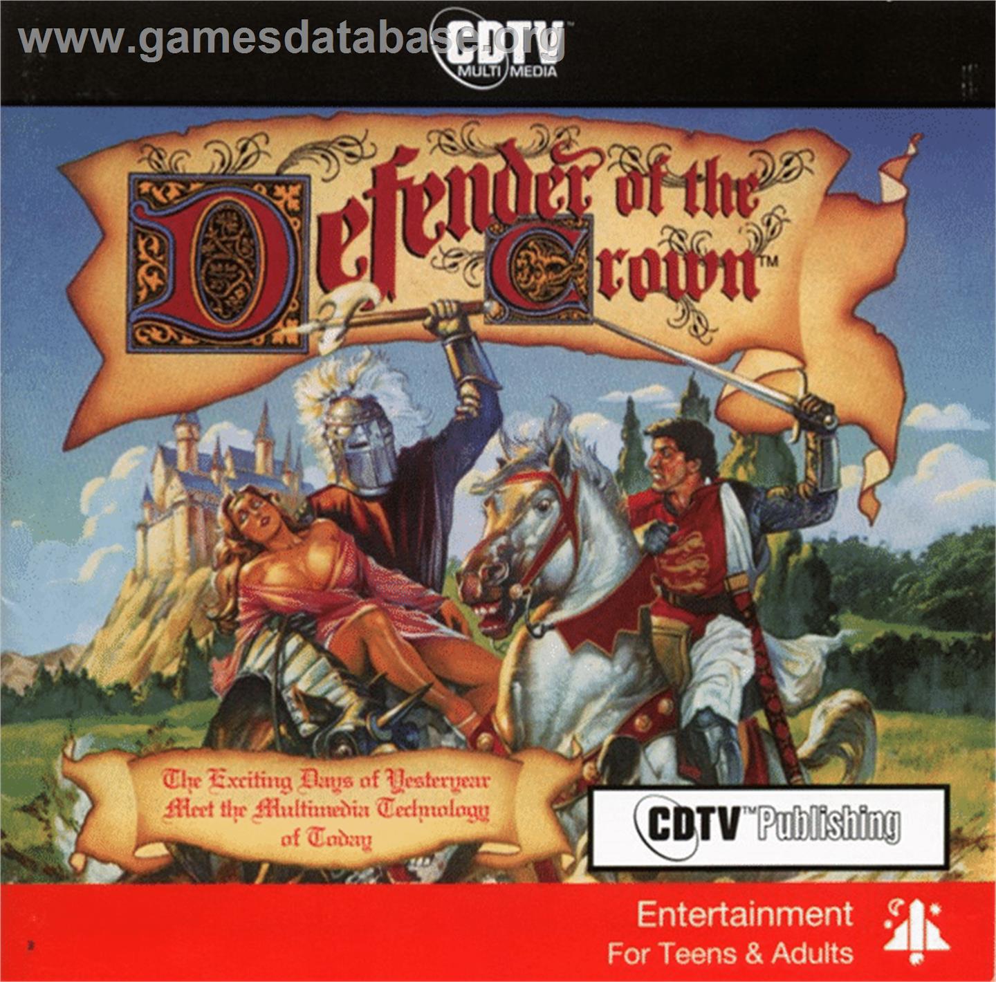 Defender Of The Crown - Commodore CDTV - Artwork - Box