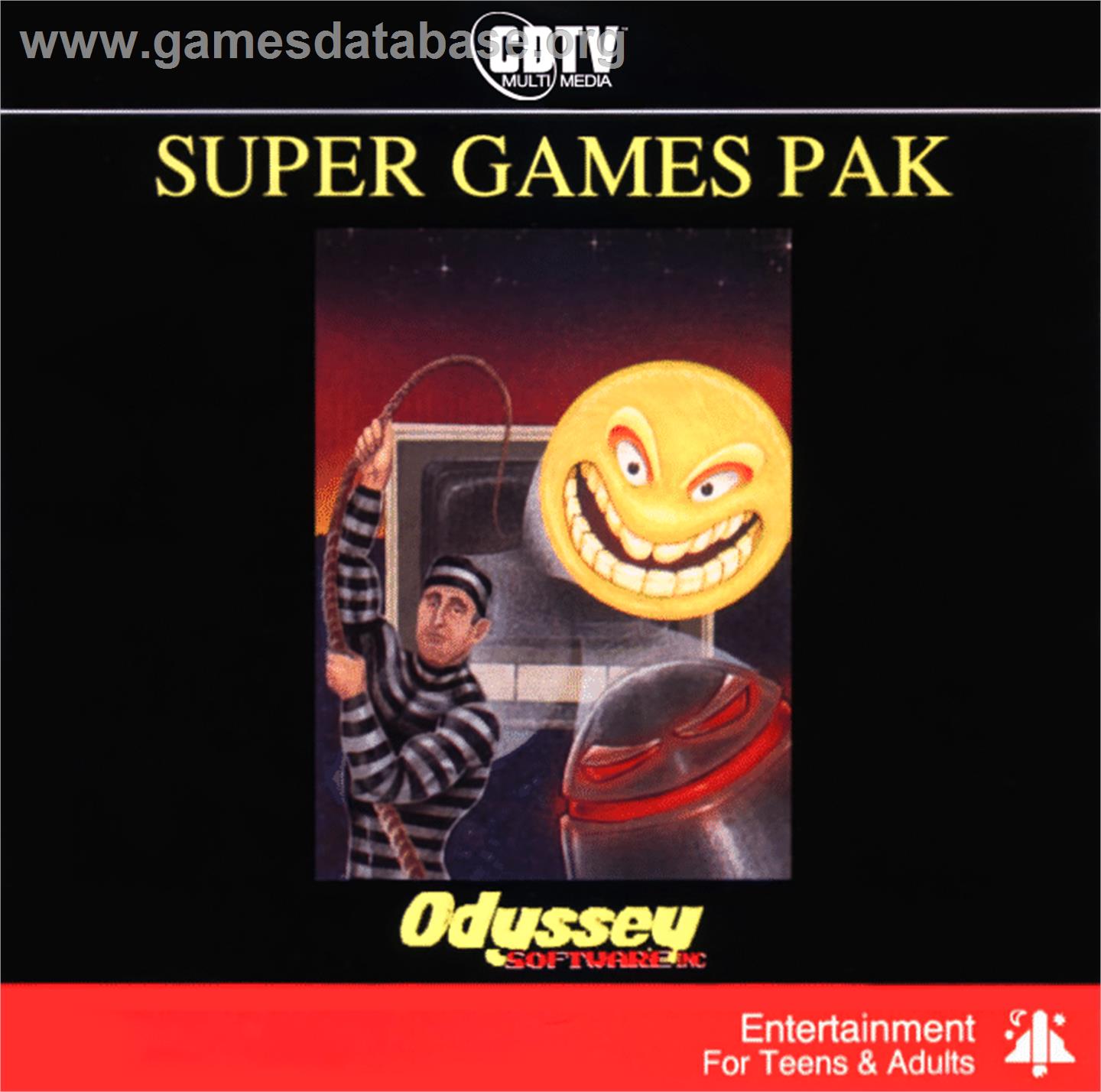 Super Games Pak - Commodore CDTV - Artwork - Box