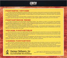Box back cover for Fantastic Voyage on the Commodore CDTV.