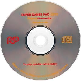 Cartridge artwork for Super Games Pak on the Commodore CDTV.
