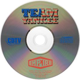 Cartridge artwork for Team Yankee on the Commodore CDTV.