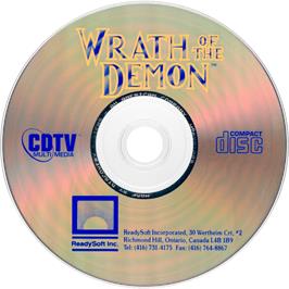 Cartridge artwork for Wrath Of The Demon on the Commodore CDTV.