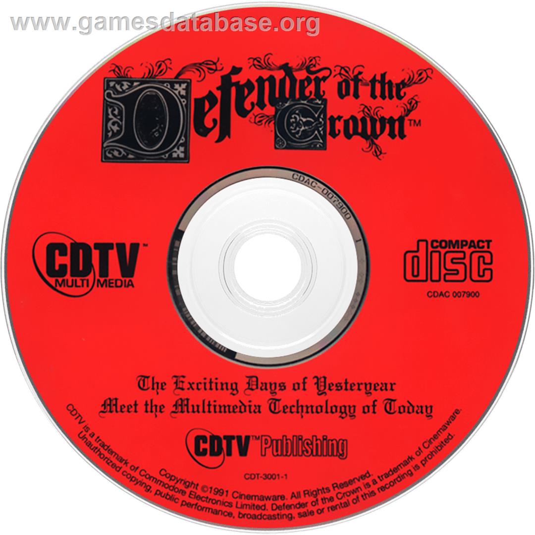 Defender Of The Crown - Commodore CDTV - Artwork - Cartridge