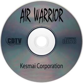 Artwork on the Disc for Air Warrior on the Commodore CDTV.