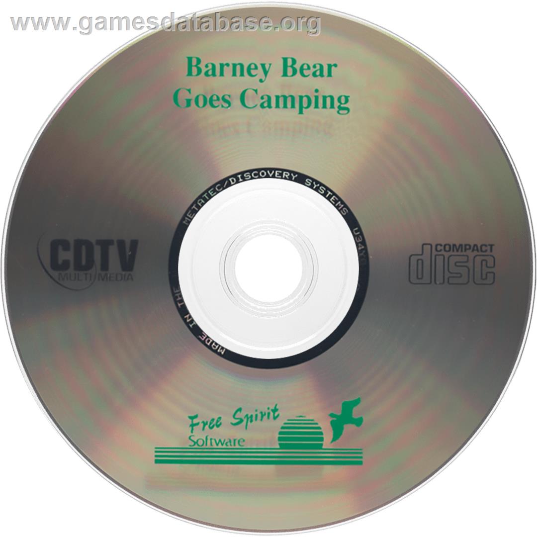 Barney Bear Goes Camping - Commodore CDTV - Artwork - Disc