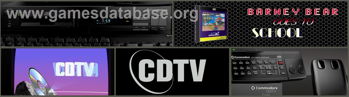 Barney Bear Goes To School - Commodore CDTV - Artwork - Marquee