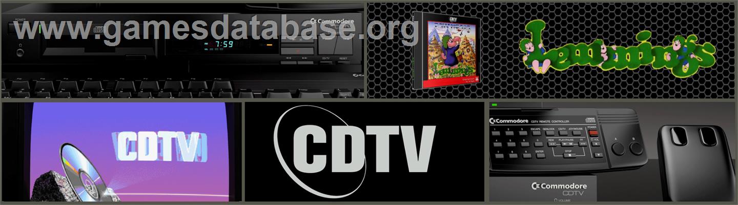 Lemmings - Commodore CDTV - Artwork - Marquee