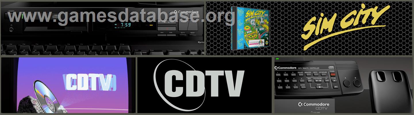 Sim City - Commodore CDTV - Artwork - Marquee