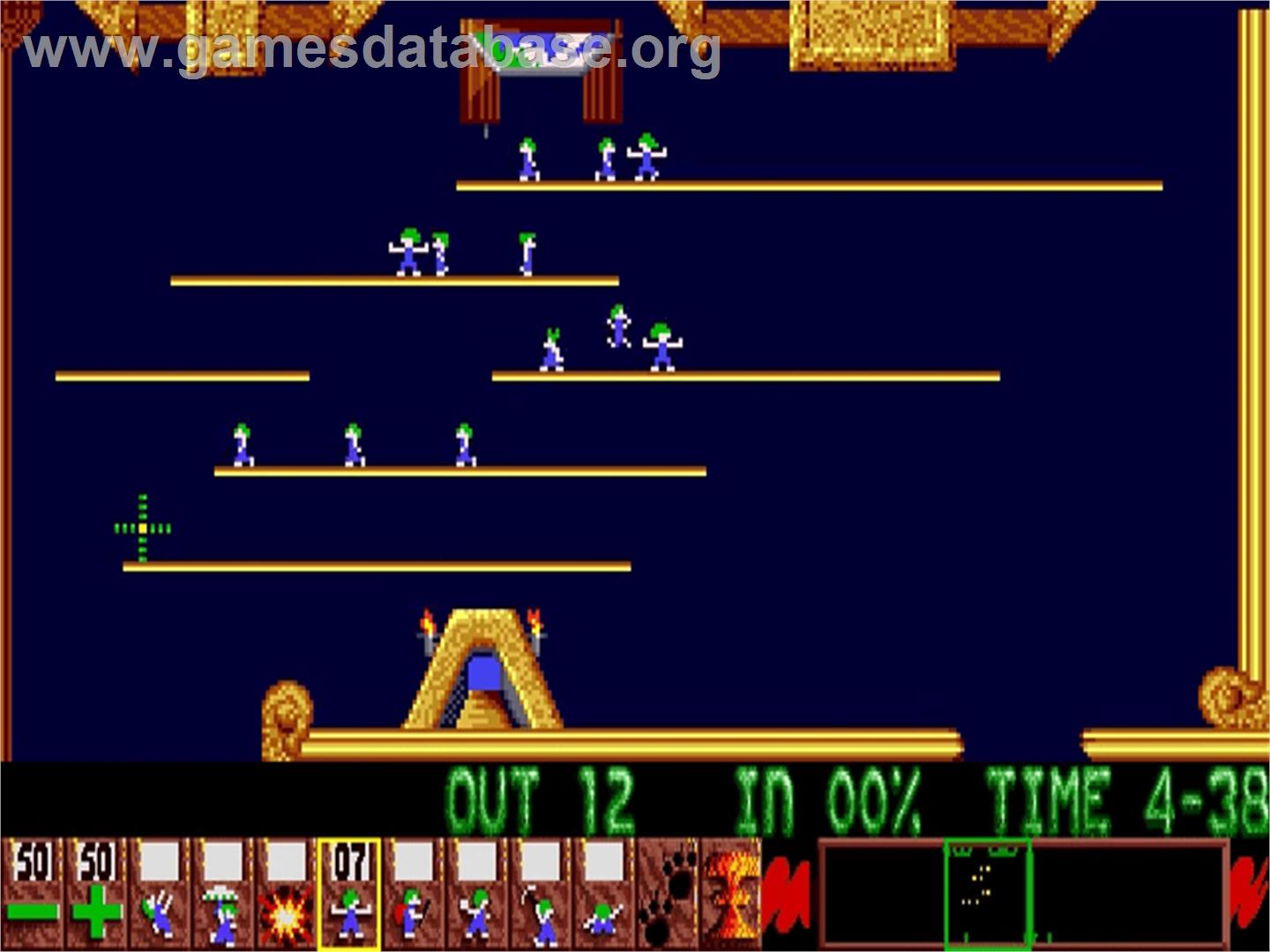 Lemmings - Commodore CDTV - Artwork - In Game