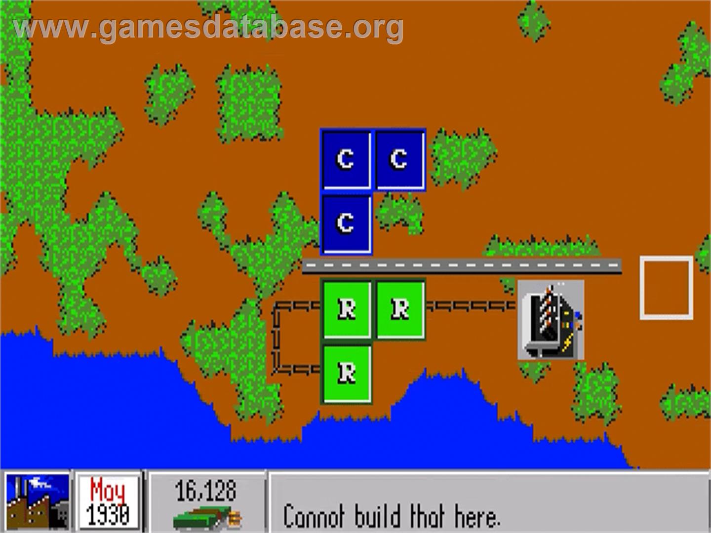 Sim City - Commodore CDTV - Artwork - In Game