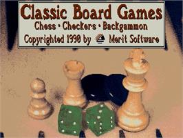 Title screen of Classic Board Games on the Commodore CDTV.