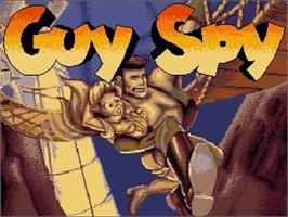 Title screen of Guy Spy and the Crystals of Armageddon on the Commodore CDTV.