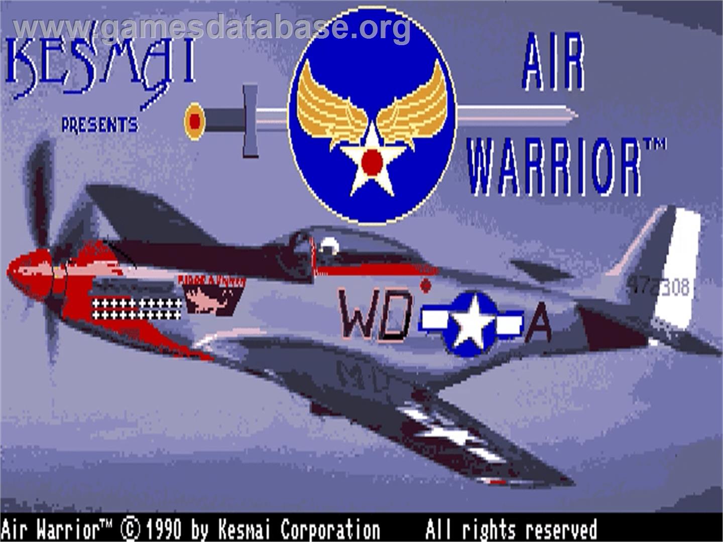 Air Warrior - Commodore CDTV - Artwork - Title Screen