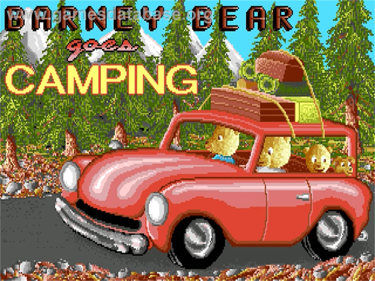 Barney Bear Goes Camping - Commodore CDTV - Artwork - Title Screen