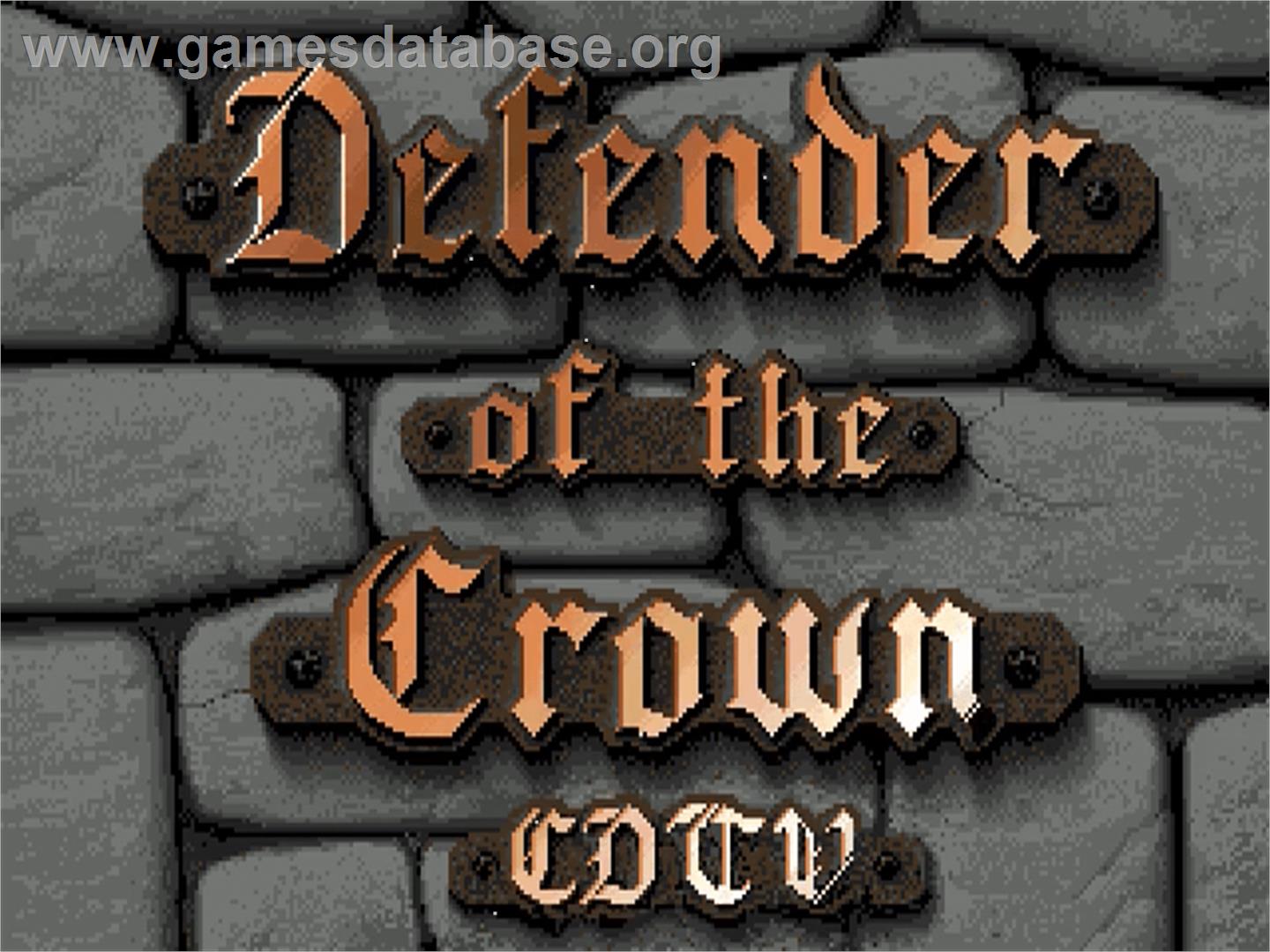 Defender Of The Crown - Commodore CDTV - Artwork - Title Screen