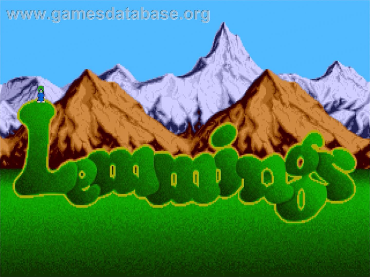 Lemmings - Commodore CDTV - Artwork - Title Screen