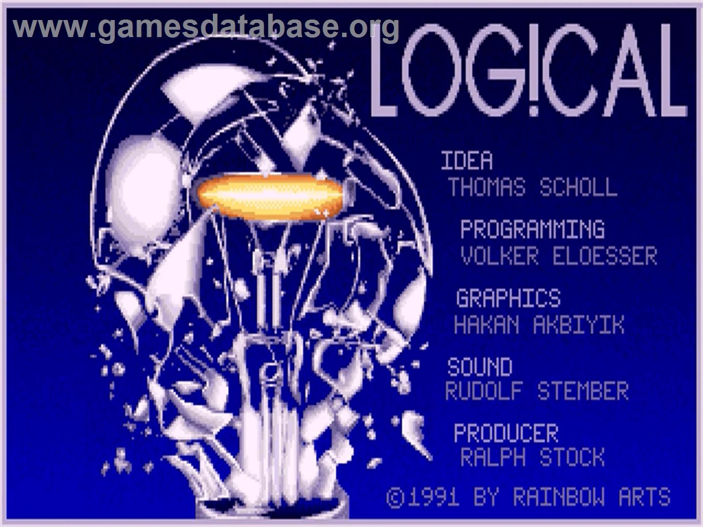 Log!cal - Commodore CDTV - Artwork - Title Screen