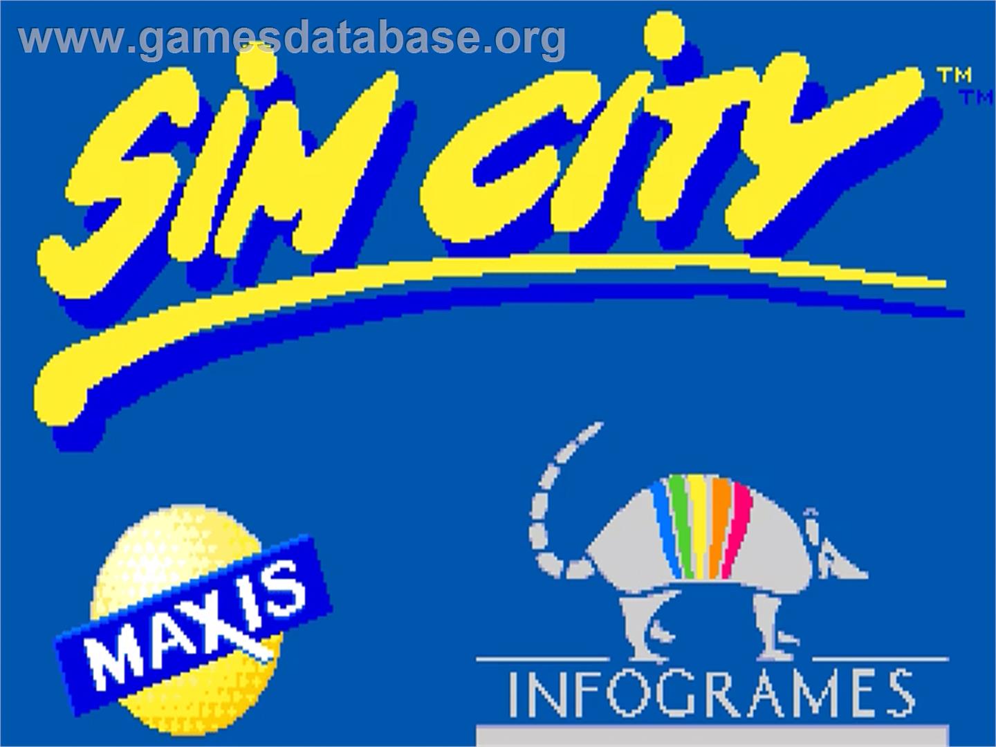 Sim City - Commodore CDTV - Artwork - Title Screen