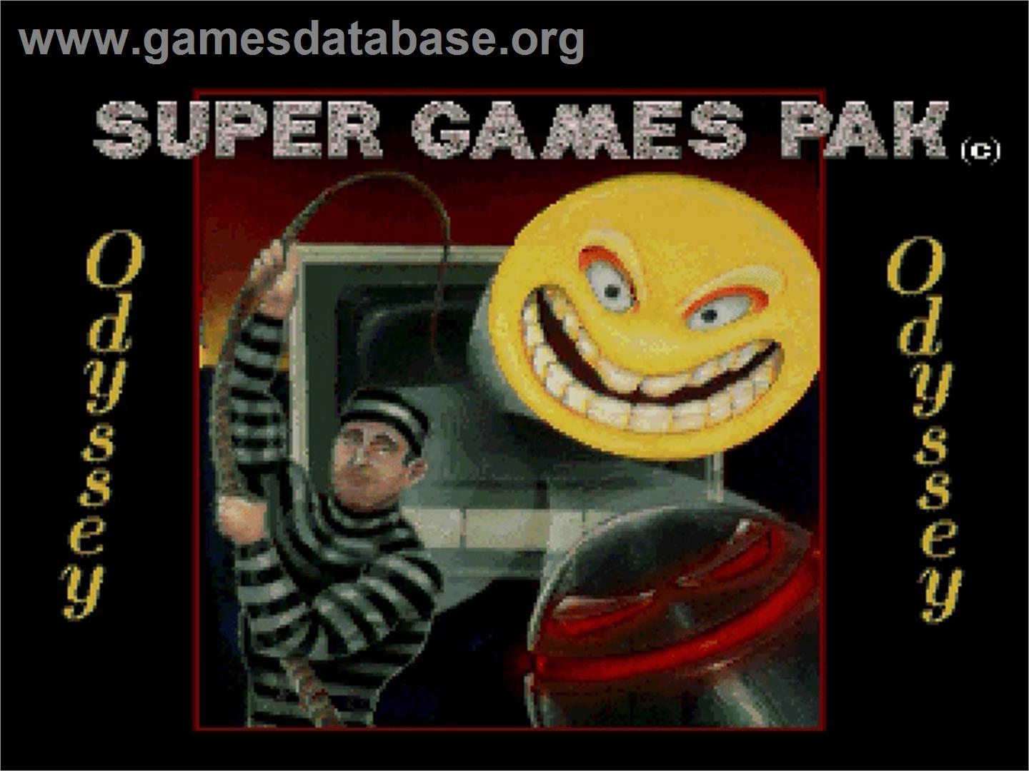 Super Games Pak - Commodore CDTV - Artwork - Title Screen