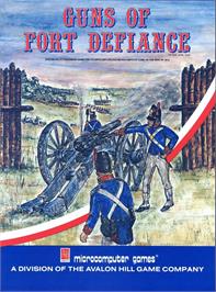 Box cover for Guns of Fort Defiance on the Commodore PET.