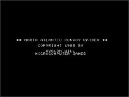 Title screen of North Atlantic Convoy Raider on the Commodore PET.