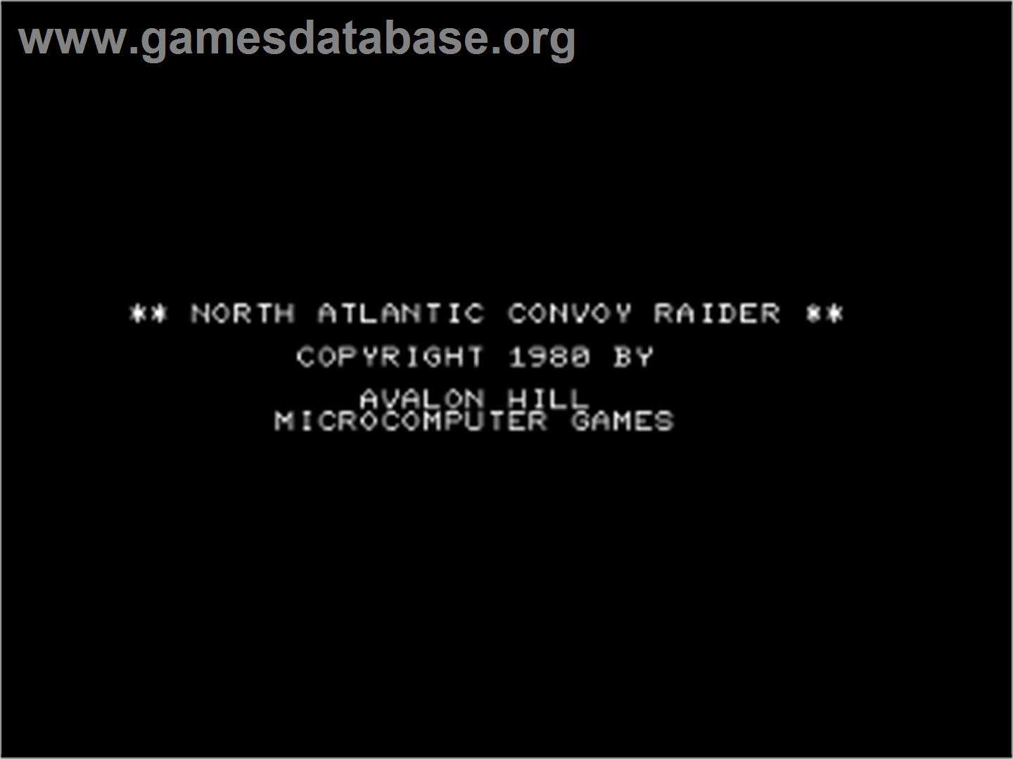 North Atlantic Convoy Raider - Commodore PET - Artwork - Title Screen