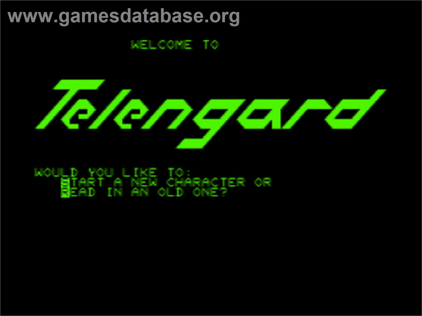 Telengard - Commodore PET - Artwork - Title Screen