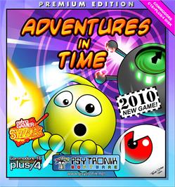Box cover for Adventures in Time on the Commodore Plus 4.