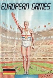 Box cover for European Games on the Commodore Plus 4.