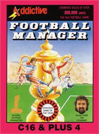 Box cover for Football Manager on the Commodore Plus 4.