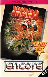 Box cover for Ikari Warriors on the Commodore Plus 4.