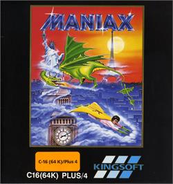 Box cover for Maniax on the Commodore Plus 4.